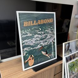 Ocean Surfer Wall Poster Print