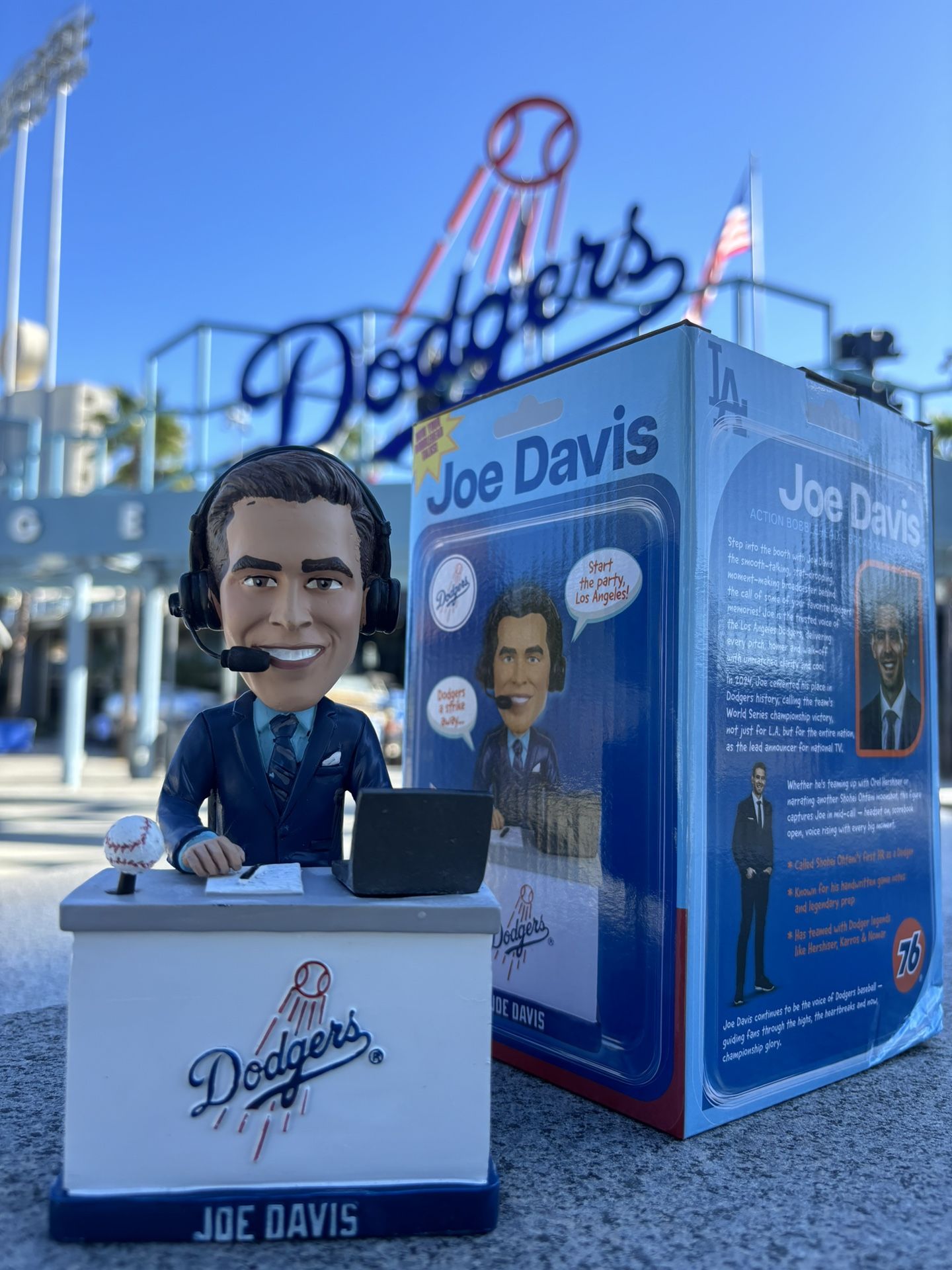 Dodgers Joe Davis Talking Bobblehead