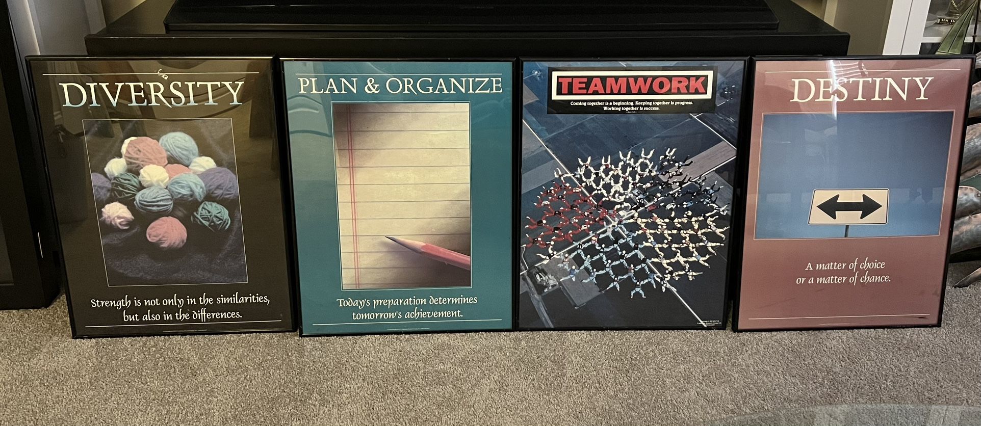 Framed Motivational Office Posters