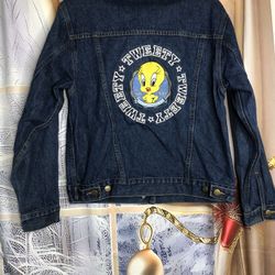 Tweety Looney Tunes Women’s Jacket Size Small 