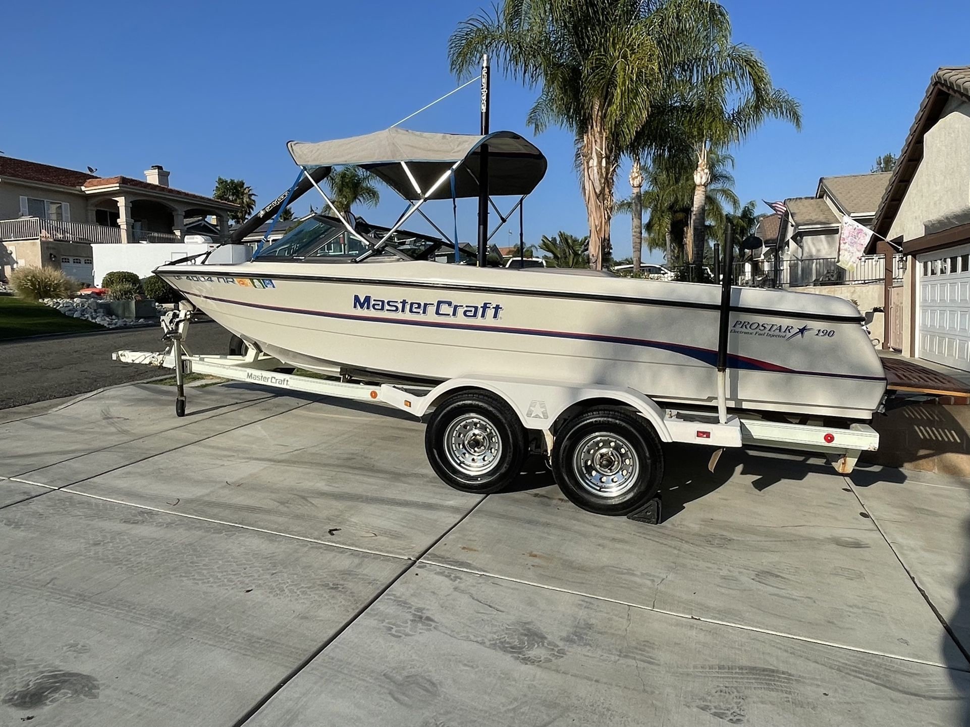 1995 mastercraft Prostar 190