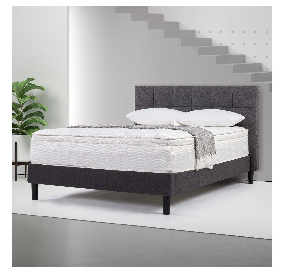 Slumber 1 by Zinus Support 12" Spring Mattress, Queen
