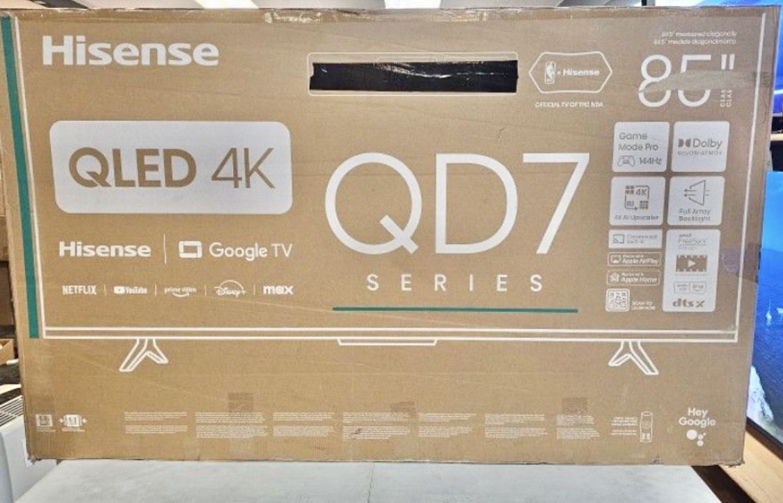 85 Tv $55 Down On Finacing Free Delivery Six Month Warranty 85 Tv Hisense Smart 4k Hdtv 