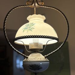 Vintage hand-painted Hanging Lamp 