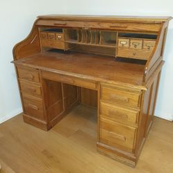 Solid Roll Up Desk