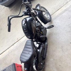 ELEMARA Electric Dirt Bike, 15 mph & 150lb Max, 24V Ride on Toy for Big Kids w/LED Lights & Power Display, Chain-Driven Motor, Twist-Grip Throttle, Sh