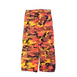 Orange Camo Cargo Pants