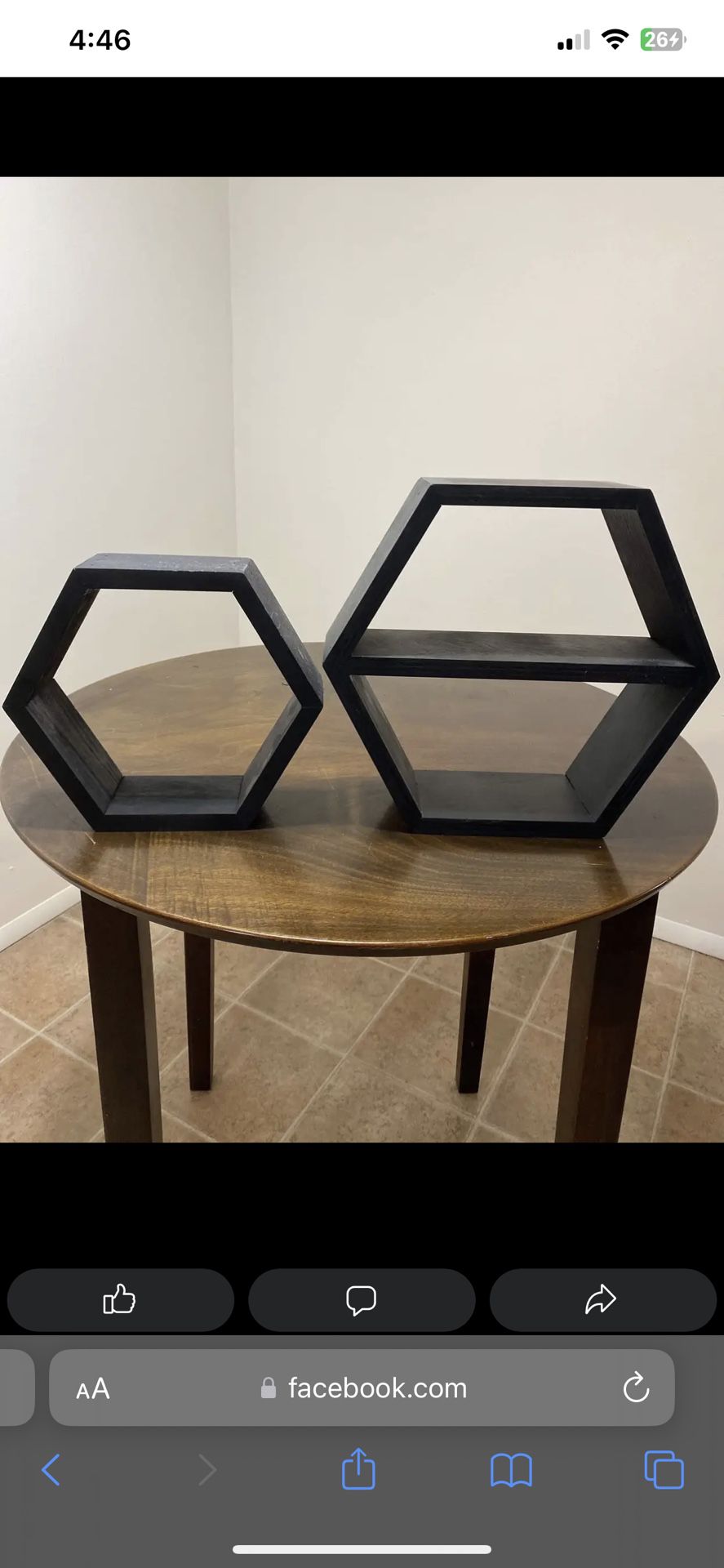 Hexagon Decorative Shelves