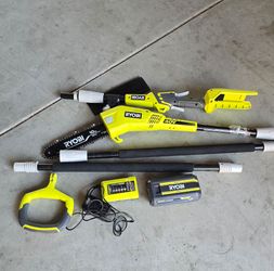 Ryobi 40v 10" cordless pole saw kit