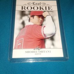 Rare Old 2018 Shohei Ohtani Rookie Baseball Card Leaf RA-01