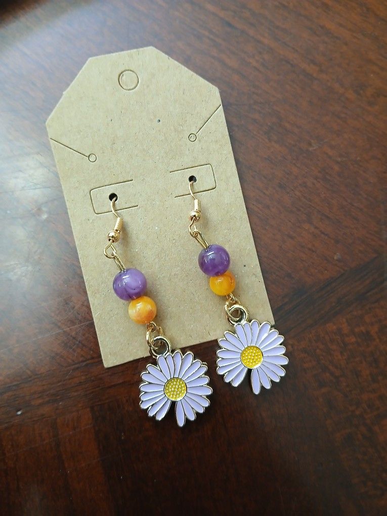 Cute Flower Earings Handmade