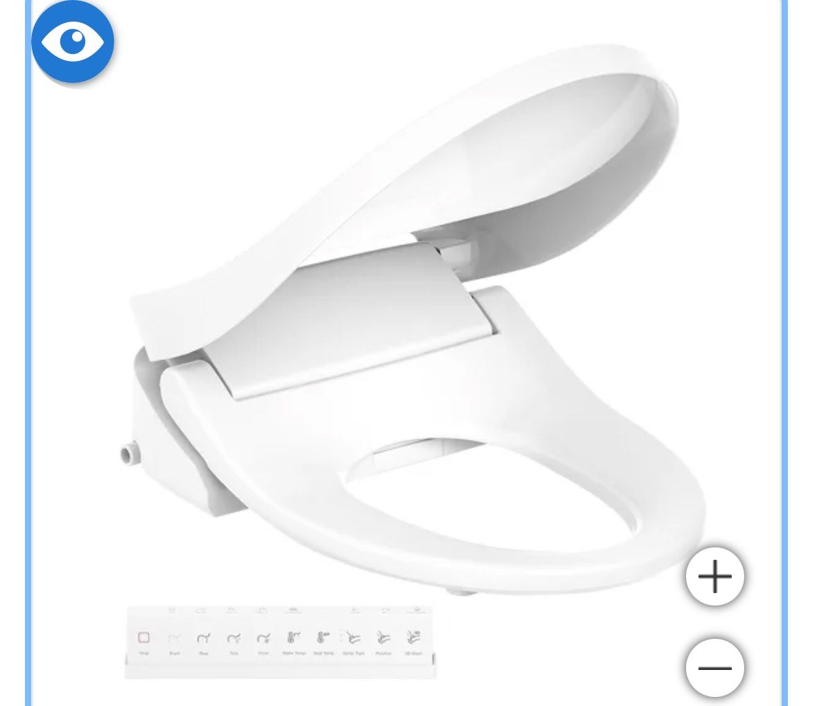 Kohler PureWash E815 Premium Bidet Toilet Seat with Remote Control