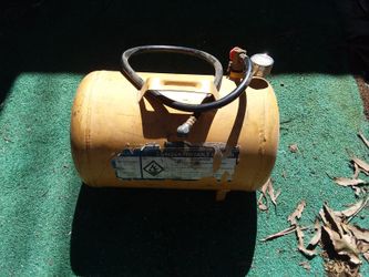 5 gallon mobile tank not an air compressor but you can fill it with an air compressor and carry it with you