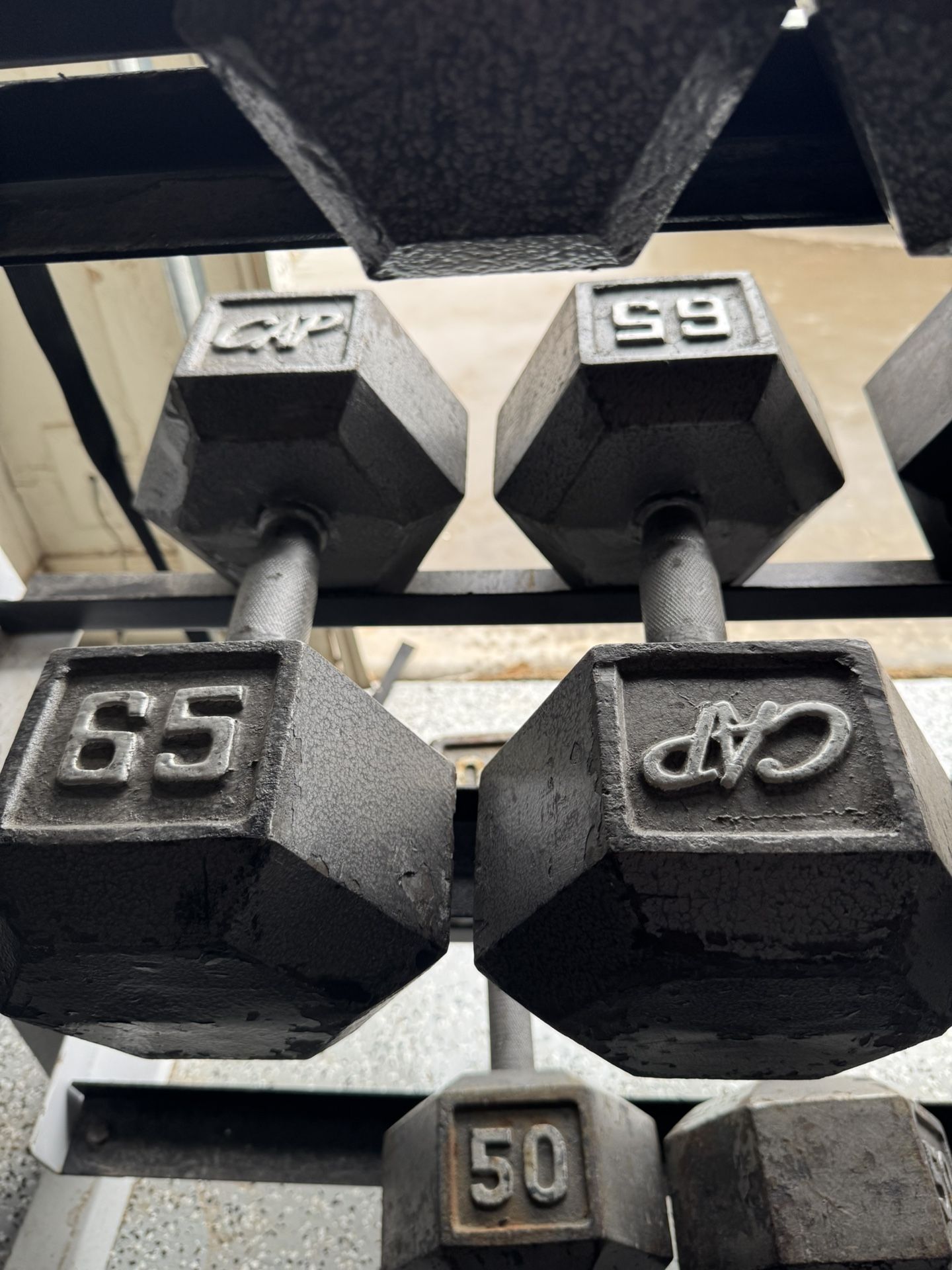 65lb dumbbells 