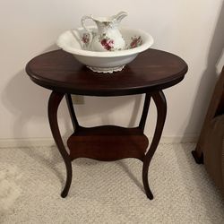 Oval Pedestal Table