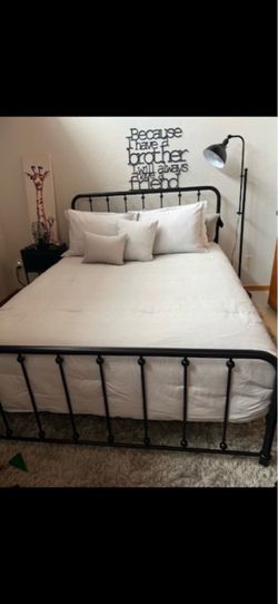 Queen metal bed frame