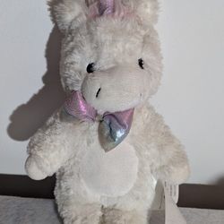 Little Miracles White Unicorn Lovey Plush 13.5" Stuffed Animal Toy