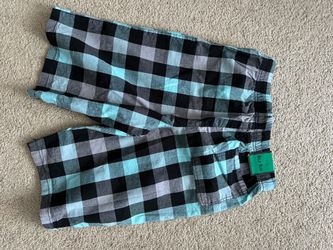 NWT Bold Blue Boys Plaid Shorts - Size W12