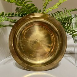 Solid Brass Candle Holder Dish Tray