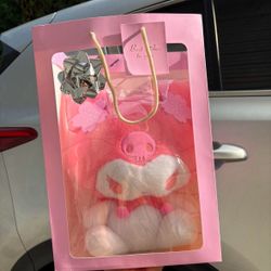 Pink Kuromi Plush Gift For Valentines Day 