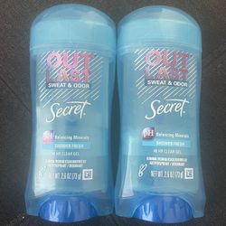 2 X Secret OutLast Anti-perspirant Deodorant Clear Gel EXP Read Description