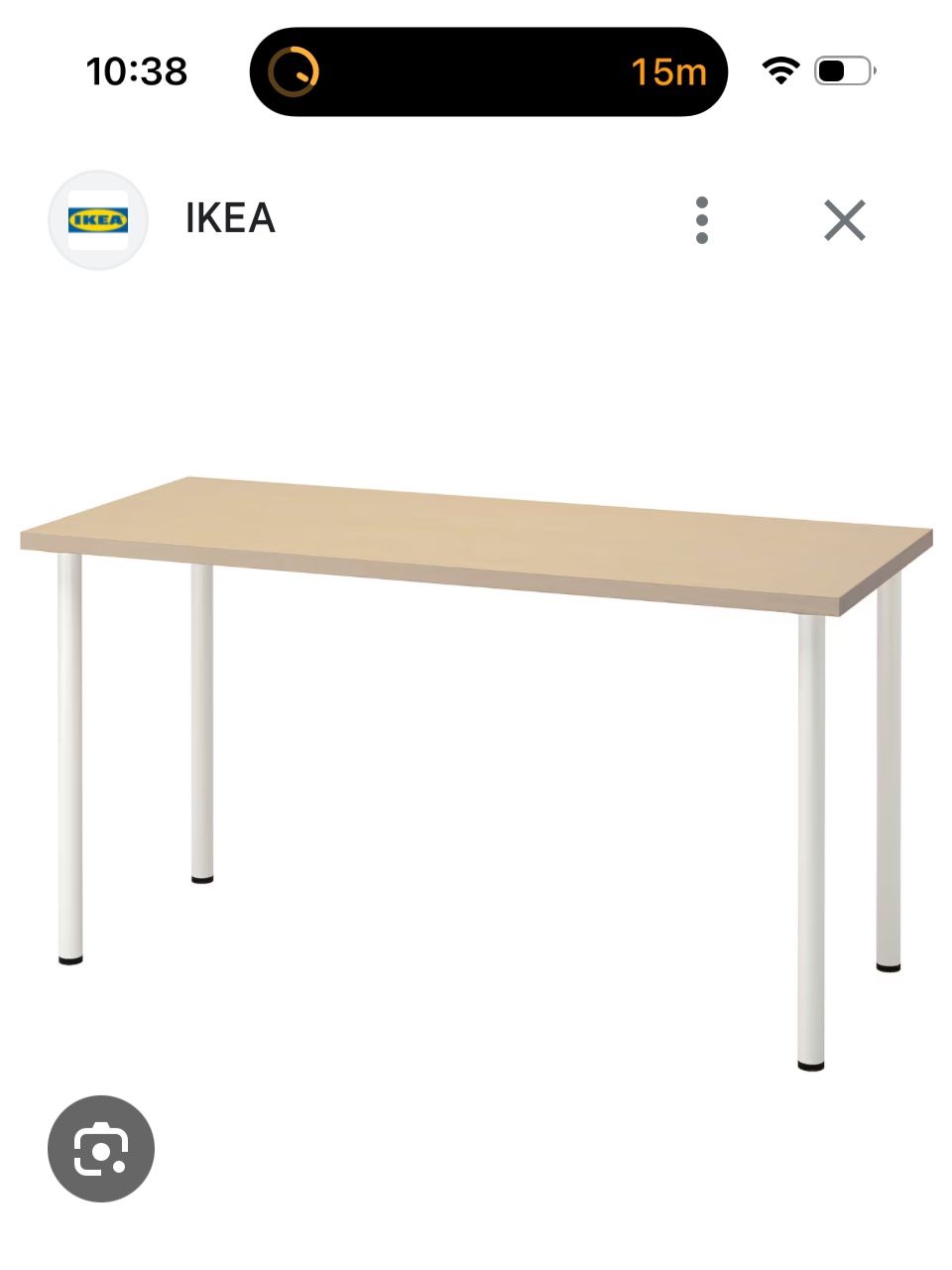 IKEA Simple White Desk