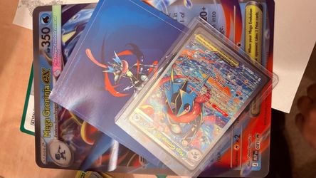 Greninja EX 116/086 with promo ex/promo holographic and reusable sticker