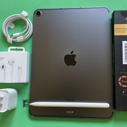 Apple IPad Air 5th Generation (10.9” Liquid Retina / M1 chip/ 2022 Model) 64GB Wifi + Cellular (5G) with Pen, Keyboard  & Accessories