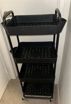 4 tier rolling storage cart