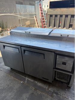 Used Turbo Air TPR-67SD commercial 67” pizza prep cooler