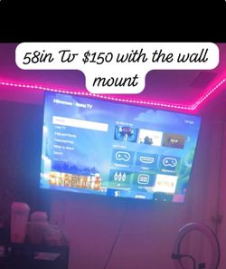 58 inch TV with Wall Mount