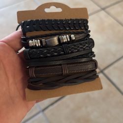 Six Handmade Bracelets Unisex 