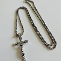 Christian Jesus Cross Pendant Necklace