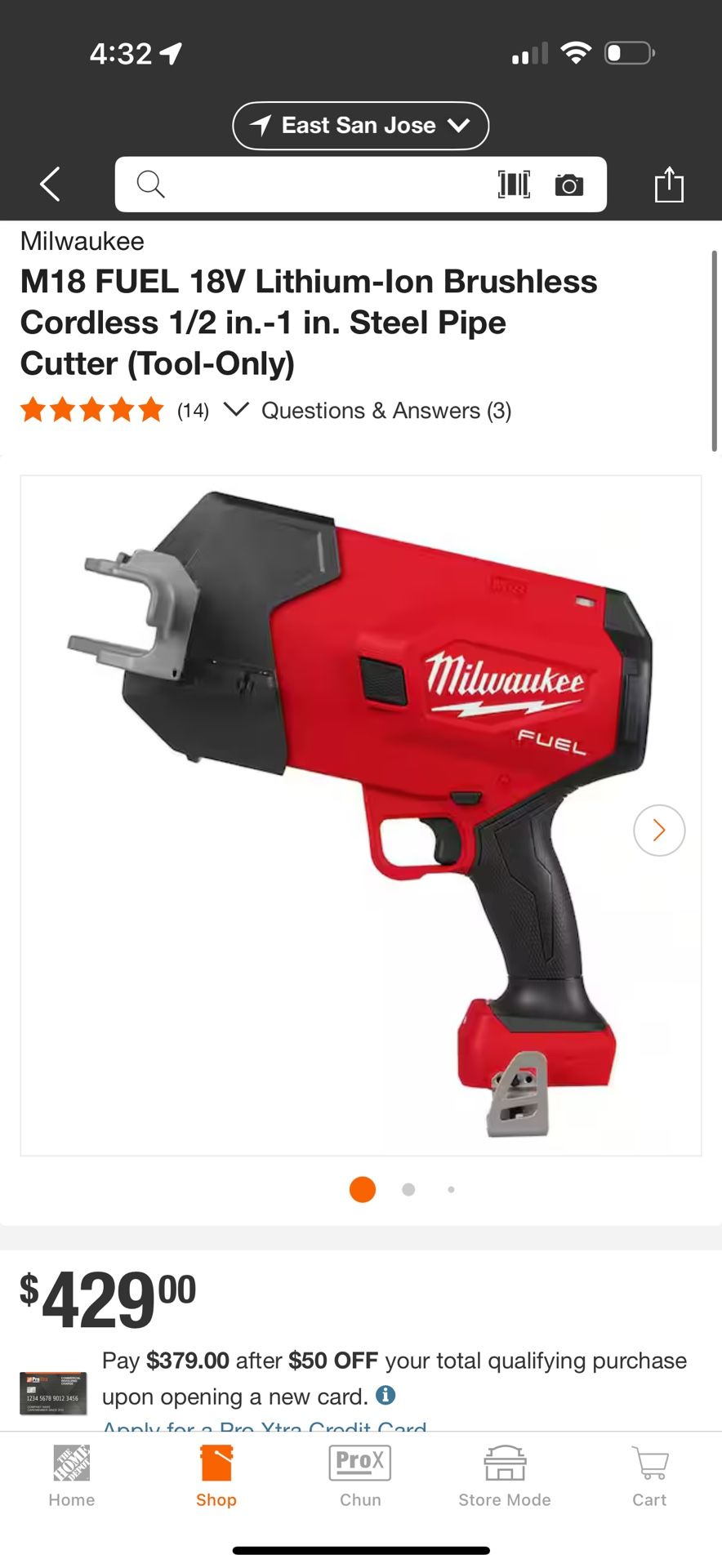 Milwaukee M18 FUEL 18V Lithium-Ion Brushless Cordless 1/2 in.-1 in. Steel Pipe Cutter (Tool-Only)
