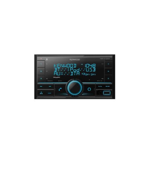 Kenwood DPX305MBT Double DIN in-Dash Digital Media Receiver with Bluetooth (Does not Play CDs) | Mechless Car Stereo Receiver