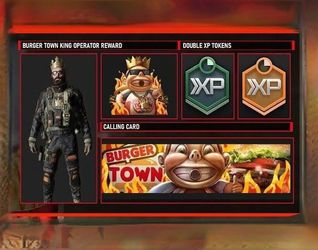 Call of Duty Modern Warfare 3 Burger King Town Operator Skin+ XP, Emblem, Calling Card