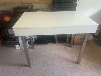 white desk