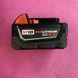 Milwaukee M18 18-Volt 5.0 Ah Lithium-Ion XC Extended Capacity Battery Pack