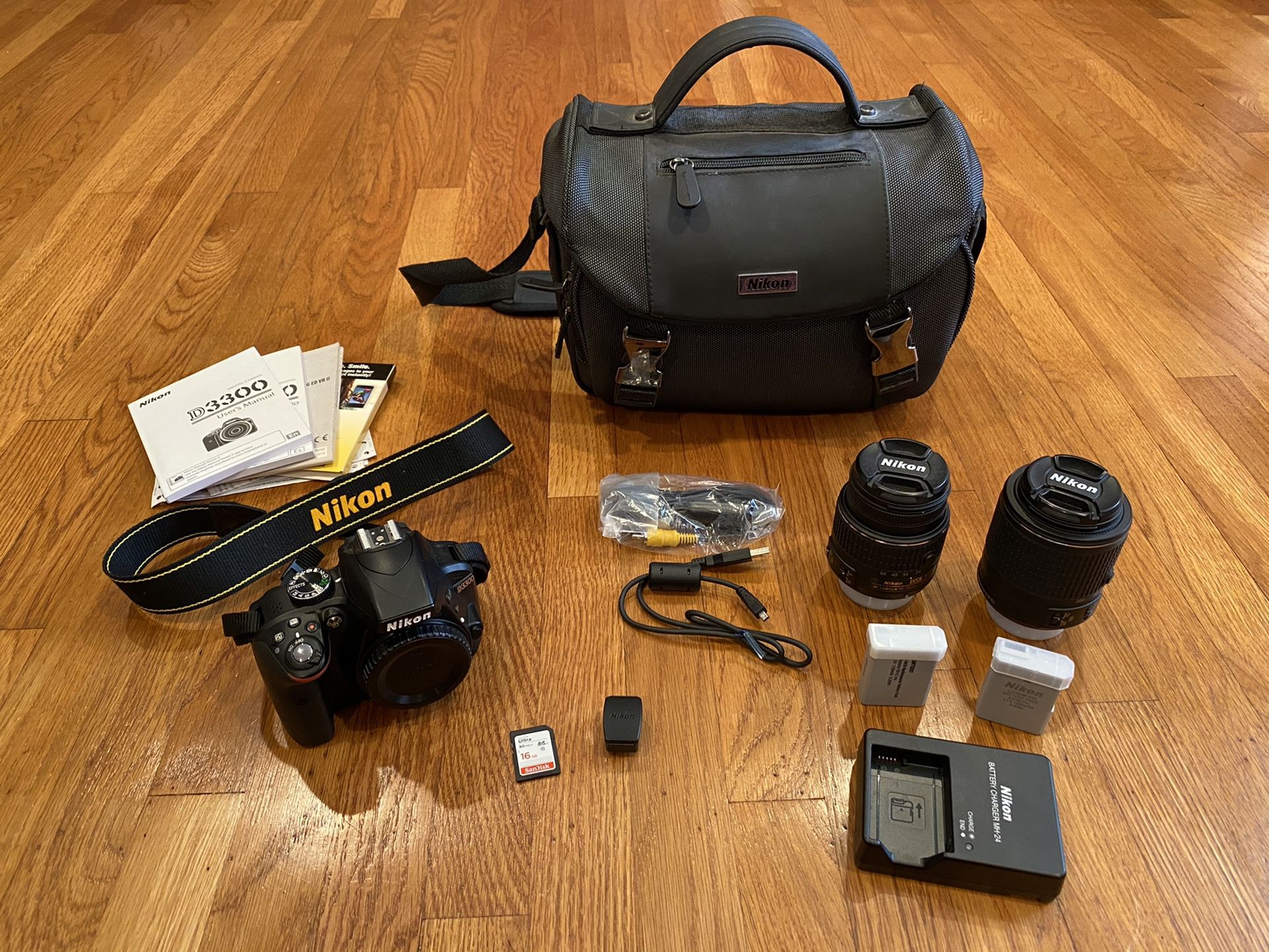 Nikon D3300 + Lenses and Accessories