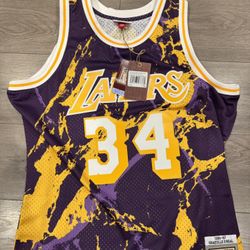 Mitchell & Ness Lakers Shaq Jersey Size XL Men New 
