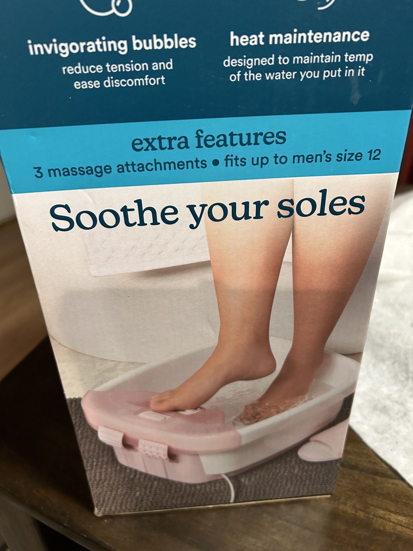 New! Homedics Bubble Bliss Deluxe Foot Bath