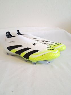 Adidas Predator Elite Laceless FG Volt Green White Soccer Cleats
