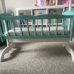 Wooden Rocking  Crib,Bassinet & Baby Bassinet Bedside Sleeper