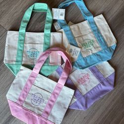 Pastel Mini Tote Bags 