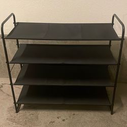 4 Tier Shoe Rack - Fits 12 Pairs