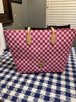 Dooney & Bourke Gingham Tote Bag