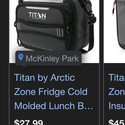 Titan by Arctic Zone Lunch Cooler Bag with Ice Wall