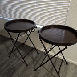 2 Round End Tables