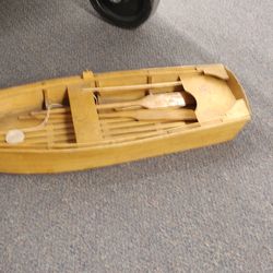 Decorative Wood Row Boat