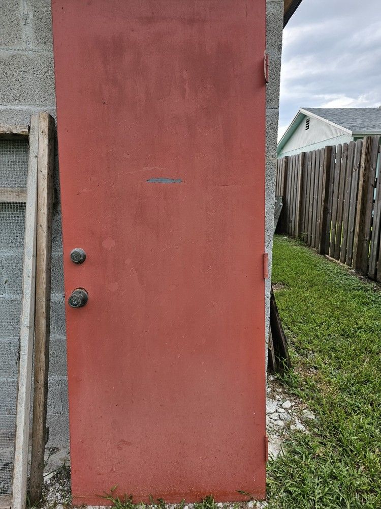 Metal Fire Code Garage Door 32"